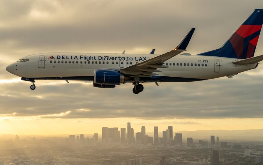 Delta Flight DL275 diverted to LAX emergency landing with passengers onboard