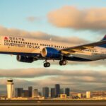 Delta Flight DL275 approaching LAX after diversion for passenger safety and operational precision in the skies.
