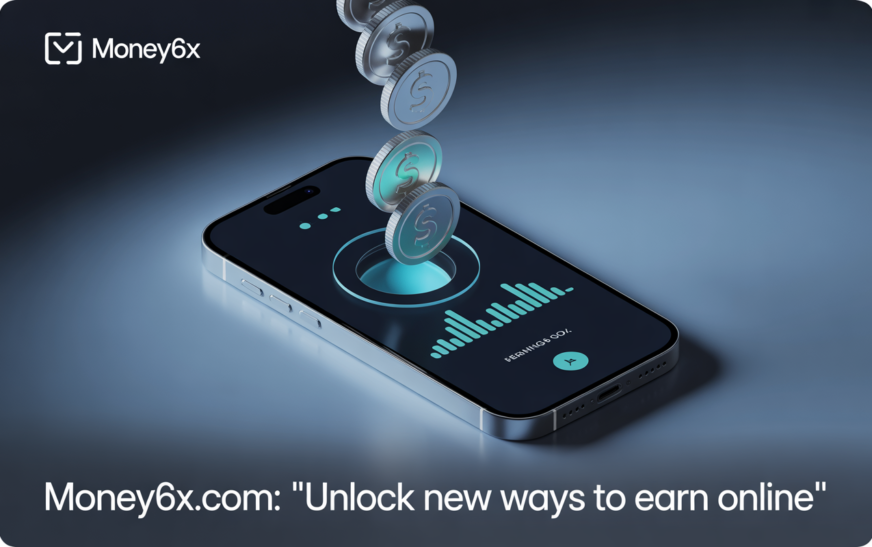 Money6x.com platform showcasing innovative online earning opportunities and financial growth strategies.