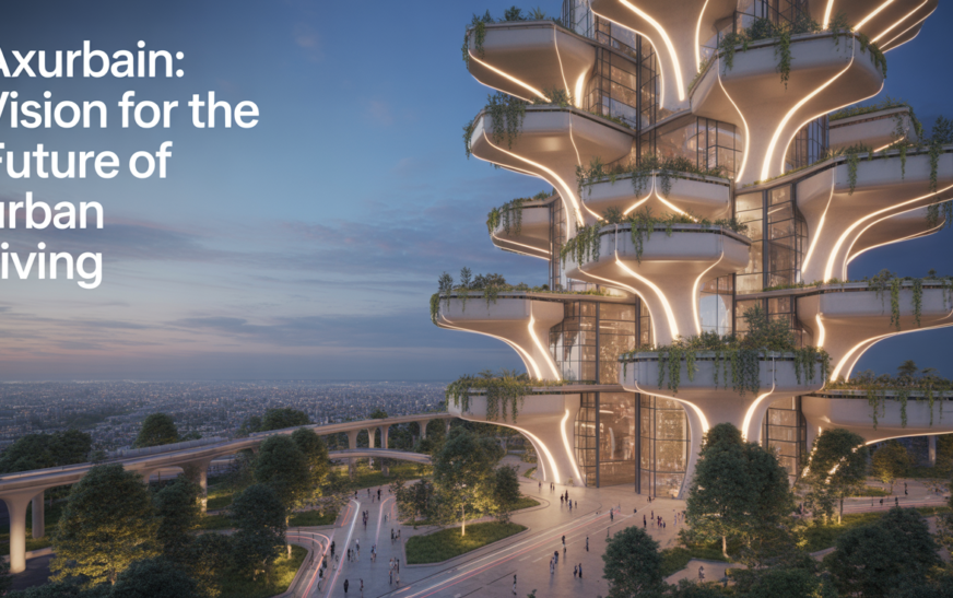 Axurbain futuristic urban living with sustainable architecture and smart city design