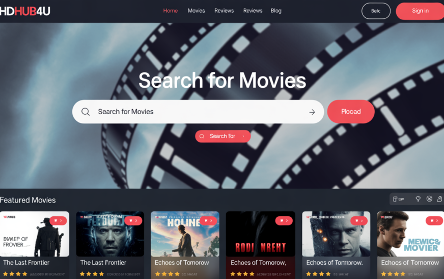 HDHub4u website review showcasing movies, streaming quality, and user experience