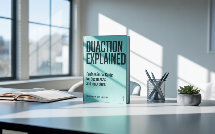 Illustration of Duaction concept as a professional guide for businesses and innovators driving growth and innovation.