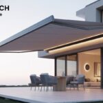 Modern Vordach canopy installed above entrance with durable materials and stylish design.