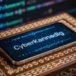 CyberKannadig logo blending Kannada culture and modern technology