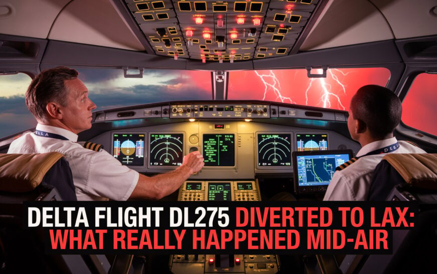 Delta Flight DL275 diverted to Los Angeles International Airport after mid-air incident