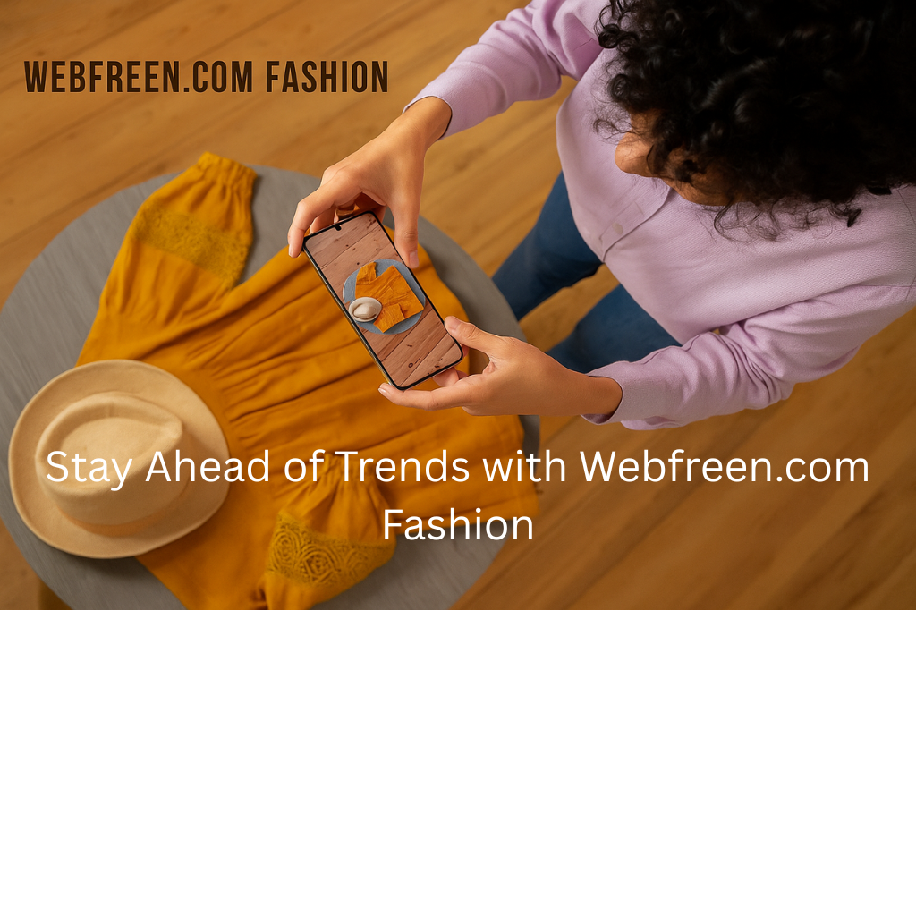 Stay Ahead of Trends with Webfreen.com Fashion