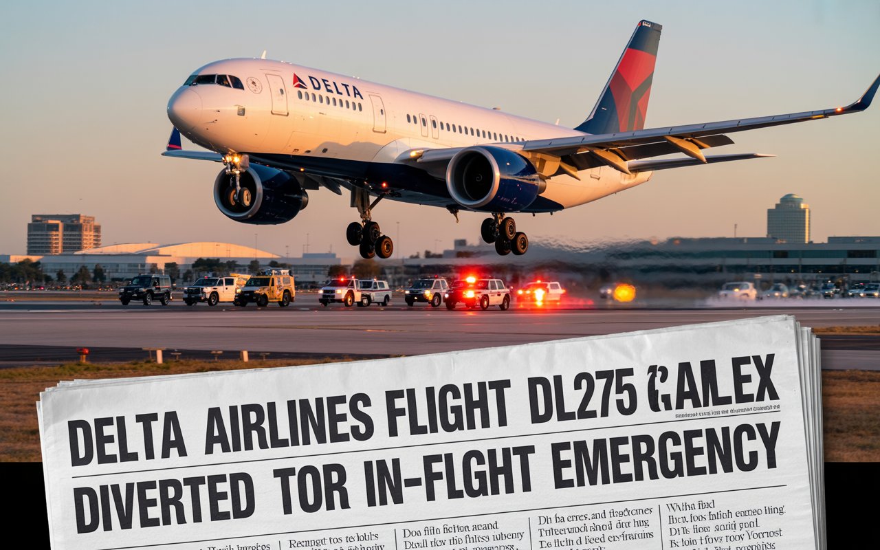 Delta Airlines Flight DL275 Diverted to LAX After In-Flight Emergency